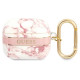 Guess GUA3HCHMAP AirPods 3 cover pink/pink Marble Strap Collection