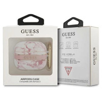 Guess GUA3HCHMAP AirPods 3 cover pink/pink Marble Strap Collection