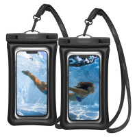 Spigen Aqua Shield A610 Case Waterproof Floating on Water - Black 2 pcs.