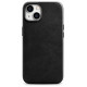 Icarer Oil Wax Premium Leather Case iPhone 14 Plus Magnetic Leather Case with MagSafe Black (WMI14220703-BK)
