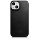 Icarer CE Oil Wax Premium Leather Folio Case Leather Case iPhone 14 Plus Magnetic Flip MagSafe Black (AKI14220707-BK)