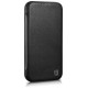 Icarer CE Premium Leather Folio Case iPhone 14 Plus Magnetic Flip Leather Folio Case MagSafe black (WMI14220715-BK)