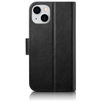 Icarer Wallet Case 2in1 Cover iPhone 14 Plus Anti-RFID Leather Flip Case Black (WMI14220727-BK)