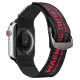 Dux Ducis Strap (Outdoor Version) Apple Watch Ultra Strap, SE, 9, 8, 7, 6, 5, 4, 3, 2, 1 (49, 45, 44, 42 mm) Nylon Band Bracelet Black and Red