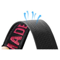 Dux Ducis Strap (Outdoor Version) Apple Watch Ultra Strap, SE, 9, 8, 7, 6, 5, 4, 3, 2, 1 (49, 45, 44, 42 mm) Nylon Band Bracelet Black and Red
