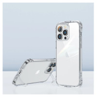 Joyroom Defender Series Case Cover for iPhone 14 Plus Armored Hook Cover Stand Clear (JR-14H3)