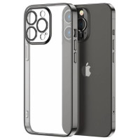 Joyroom 14Q Case case for iPhone 14 Plus case cover with metallic frame black (JR-14Q3-black)