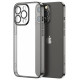 Joyroom 14Q Case case for iPhone 14 Plus case cover with metallic frame black (JR-14Q3-black)
