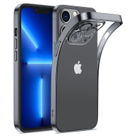 Joyroom 14Q Case case for iPhone 14 Plus case cover with metallic frame black (JR-14Q3-black)