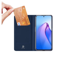 Dux Ducis Skin Pro case for Oppo Reno 8 Pro flip cover card wallet stand blue