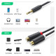 Ugreen audio adapter jack 3.5mm male to 2xRCA female cable 0.25m gray (AV109)