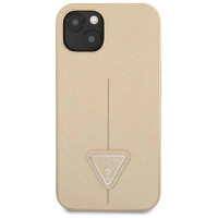 Guess GUHCP13SPSATLE iPhone 13 mini 5,4 "beige / beige hardcase SaffianoTriangle Logo
