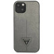 Guess GUHCP13SPSATLG iPhone 13 mini 5,4 "silver / silver hardcase SaffianoTriangle Logo
