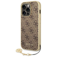 Guess GUHCP14LGF4GBR iPhone 14 Pro 6.1 "brown / brown hardcase 4G Charms Collection