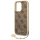 Guess GUHCP14LGF4GBR iPhone 14 Pro 6.1 "brown / brown hardcase 4G Charms Collection