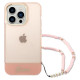 Guess GUHCP14LHGCOHP iPhone 14 Pro 6.1" pink/pink hardcase Translucent Pearl Strap