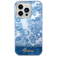 Guess GUHCP14LHGPLHB iPhone 14 Pro 6.1" blue/blue hardcase Porcelain Collection