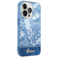 Guess GUHCP14LHGPLHB iPhone 14 Pro 6.1" blue/blue hardcase Porcelain Collection