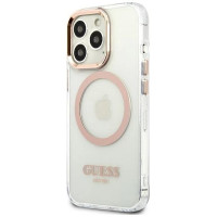 Guess GUHMP13XHTRMD iPhone 13 Pro Max 6.7 "gold / gold hard case Metal Outline Magsafe