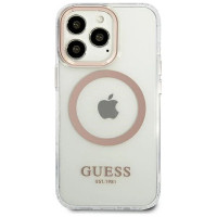 Guess GUHMP13XHTRMD iPhone 13 Pro Max 6.7 "gold / gold hard case Metal Outline Magsafe