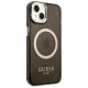 Guess GUHMP14MHTCMK iPhone 14 Plus 6.7" black/black hard case Gold Outline Translucent MagSafe