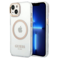 Guess GUHMP14MHTRMD iPhone 14 Plus 6.7 "gold / gold hard case Metal Outline Magsafe