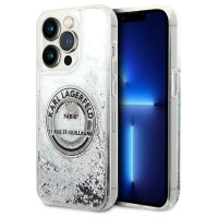Karl Lagerfeld KLHCP14LLCRSGRS iPhone 14 Pro 6.1 "silver / silver hardcase Liquid Glitter RSG