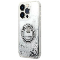 Karl Lagerfeld KLHCP14LLCRSGRS iPhone 14 Pro 6.1 "silver / silver hardcase Liquid Glitter RSG