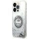 Karl Lagerfeld KLHCP14LLCRSGRS iPhone 14 Pro 6.1 "silver / silver hardcase Liquid Glitter RSG