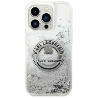 Karl Lagerfeld KLHCP14LLCRSGRS iPhone 14 Pro 6.1 "silver / silver hardcase Liquid Glitter RSG
