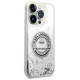 Karl Lagerfeld KLHCP14LLCRSGRS iPhone 14 Pro 6.1 "silver / silver hardcase Liquid Glitter RSG