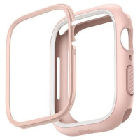 Uniq Moduo case for Apple Watch 4/5/6/7/8/SE/SE2 44/45mm - pink and white