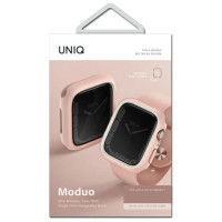 Uniq Moduo case for Apple Watch 4/5/6/7/8/SE/SE2 44/45mm - pink and white