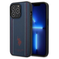 U.s. Polo Assn. US Polo USHCP14XPFAV iPhone 14 Pro Max 6.7" navy/navy blue Leather Stitch