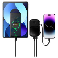 Baseus Powerbank 10000mAh 20W Baseus Qpow Pro Overseas Edition + USB C 3A Cable - Black