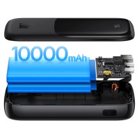 Baseus Powerbank 10000mAh 20W Baseus Qpow Pro Overseas Edition + USB C 3A Cable - Black