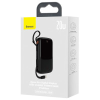 Baseus Powerbank 10000mAh 20W Baseus Qpow Pro Overseas Edition + USB C 3A Cable - Black