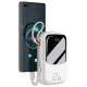 Baseus Qpow Digital Display powerbank with fast charging 20000mAh 22.5W QC/PD/SCP/FCP with built-in USB-C cable white