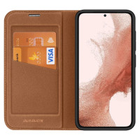 Dux Ducis Skin X2 case Samsung Galaxy S23+ flip case wallet stand brown