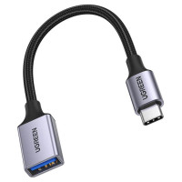 Ugreen OTG adapter cable USB-C (male) - USB-A (female) 5Gb/s 0.15m black (US378)