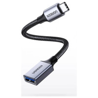 Ugreen OTG adapter cable USB-C (male) - USB-A (female) 5Gb/s 0.15m black (US378)