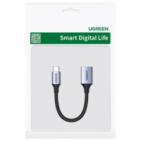 Ugreen OTG adapter cable USB-C (male) - USB-A (female) 5Gb/s 0.15m black (US378)