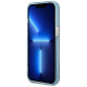 Guess Gold Outline Translucent MagSafe case for iPhone 13 - blue