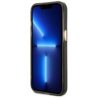 Guess Gold Outline Translucent MagSafe case for iPhone 13 - black