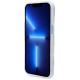 Guess Metal Outline MagSafe case for iPhone 14 Plus - blue