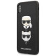 Karl Lagerfeld Saffiano Karl&Choupette Head case for iPhone XS Max - black
