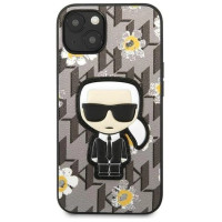 Karl Lagerfeld Flower Ikonik Karl case for iPhone 13 mini - gray