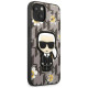 Karl Lagerfeld Flower Ikonik Karl case for iPhone 13 mini - gray