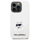 Karl Lagerfeld KLHCP14LSNCHBCH iPhone 14 Pro 6.1" hardcase white/white Silicone Choupette