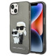 Karl Lagerfeld Glitter Karl&Choupette case for iPhone 14 Plus - black